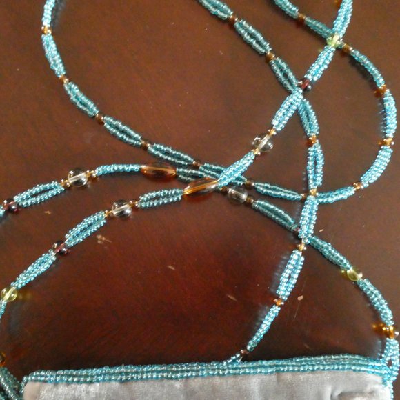 Beaded Velvet Crossbody Boho Handbag New - Picture 5 of 8